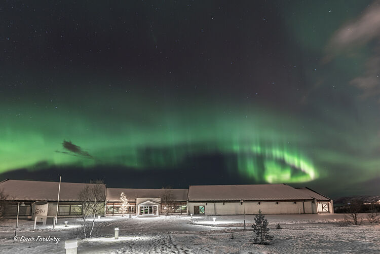 Nordlys over museet