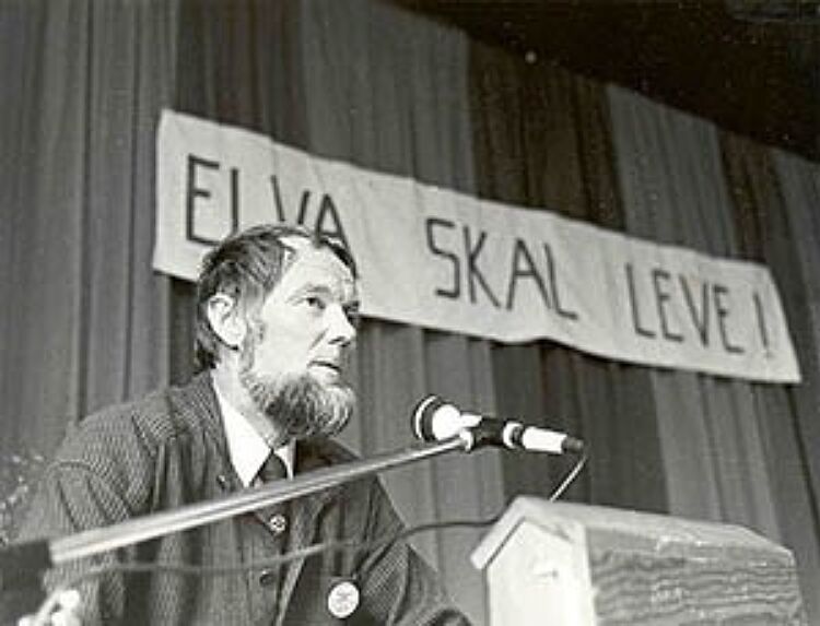 Alfred Nilsen, leader of the popular protest movement.